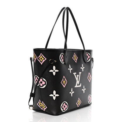Louis Vuitton Monogram Giant Wild At Heart Neverfull MM Black 3 of 9