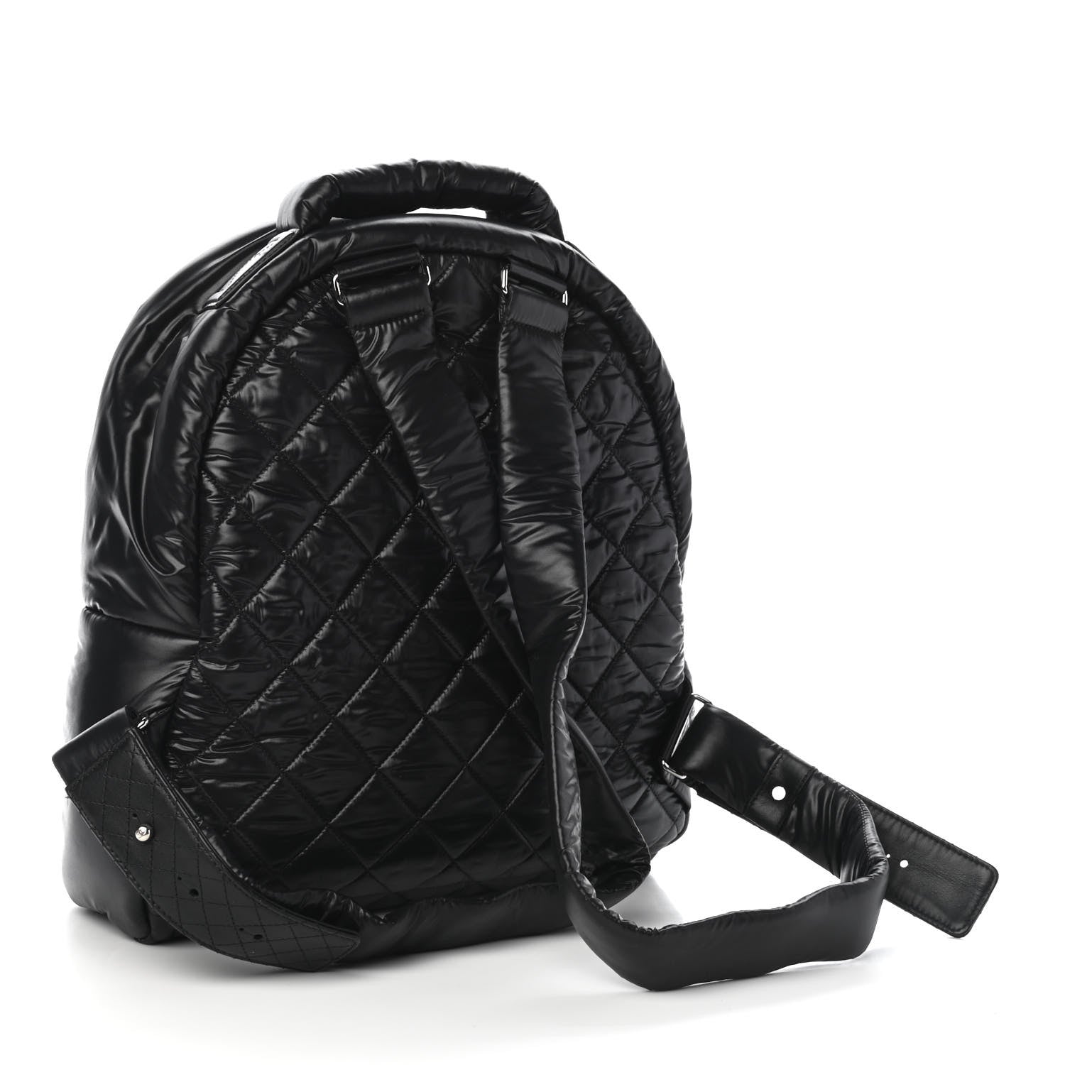 Chanel Nylon Quilted Coco Cocoon Backpack Black 2 of 9