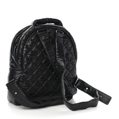 Chanel Nylon Quilted Coco Cocoon Backpack Black 2 of 9