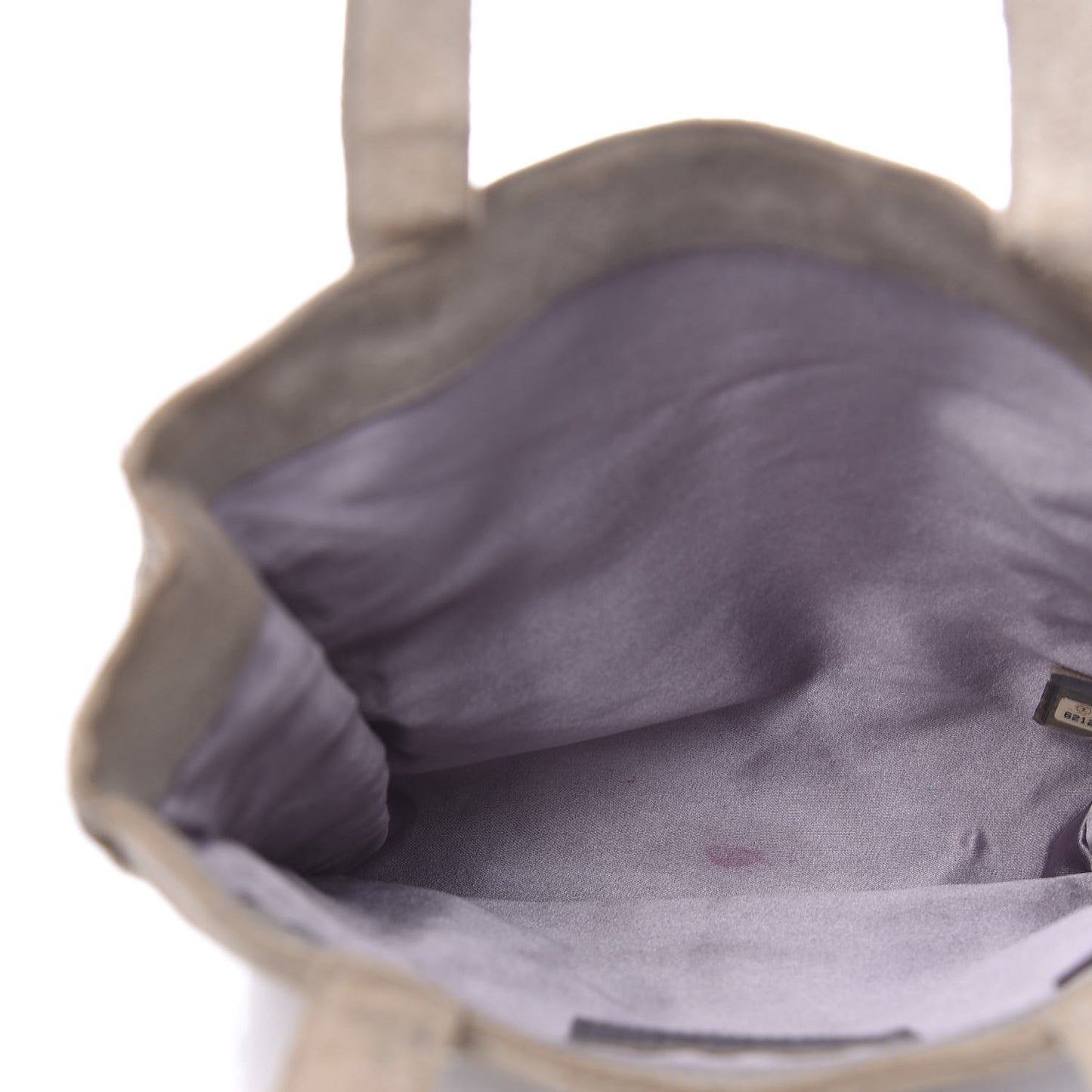 Suede Mini Fringe Tote Beige