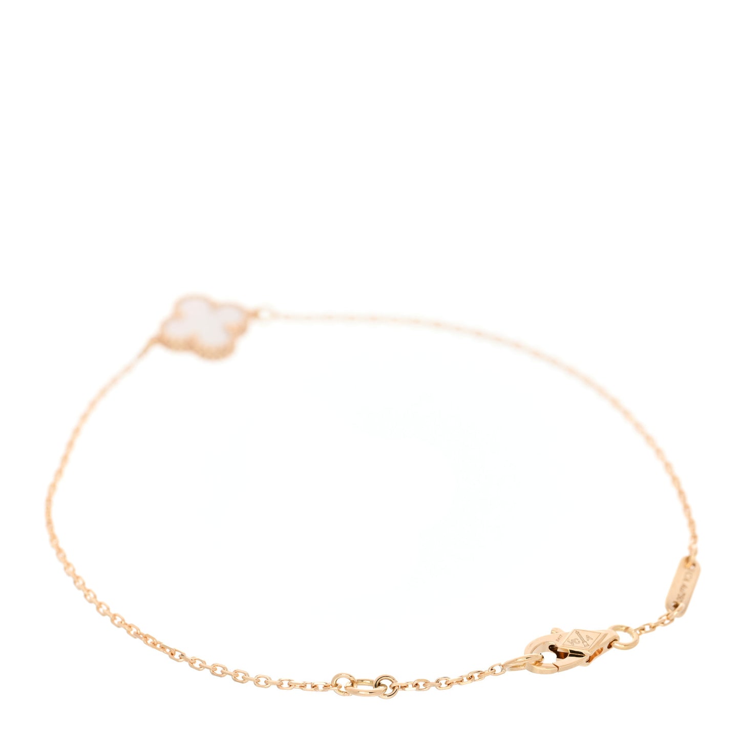 18K Yellow Gold Mother of Pearl Sweet Alhambra Bracelet