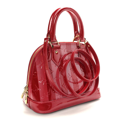Louis Vuitton Vernis Rayures Alma BB Pomme D'Amour 3 of 8
