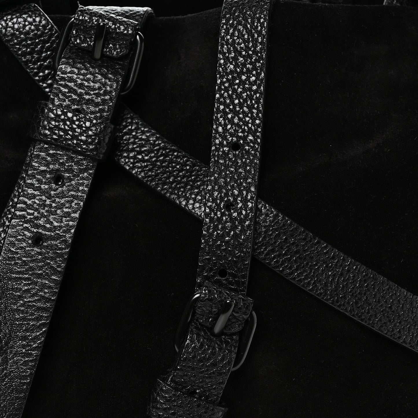 Suede Kirsten Satchel Black