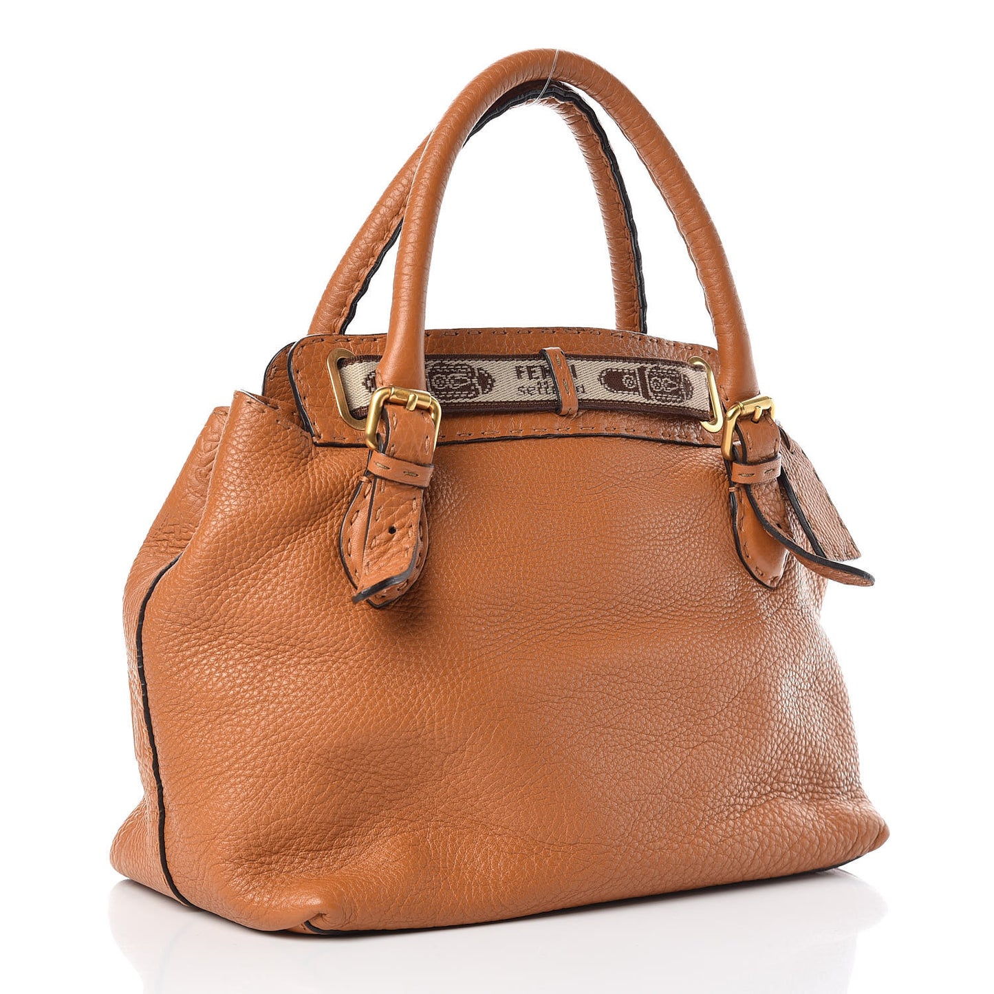 Cuoio Romano Selleria Small Villa Borghese Tote Meile Beige