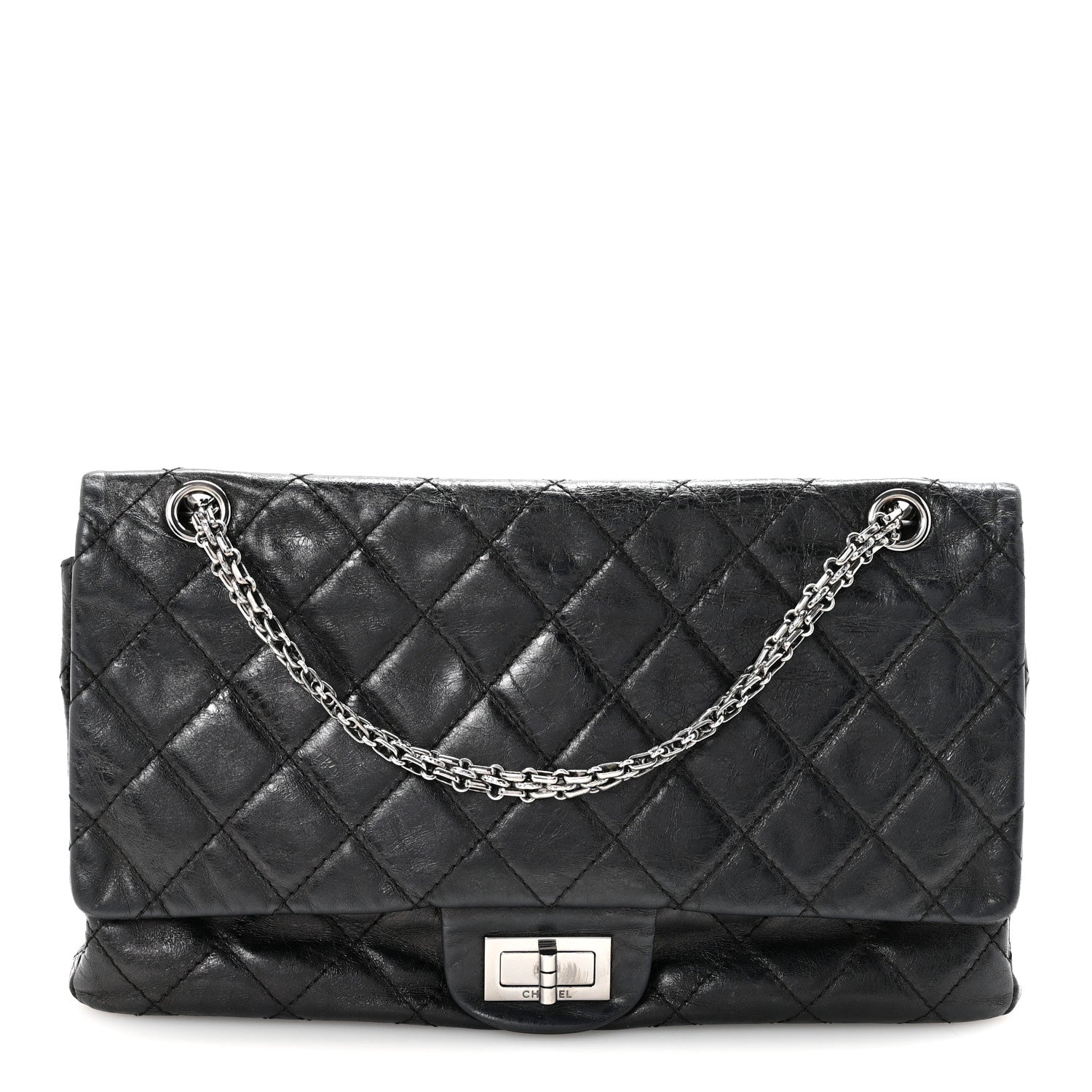 Chanel Aged Calfskin Quilted 2.55 Reissue 227 Flap Black 1 of 10