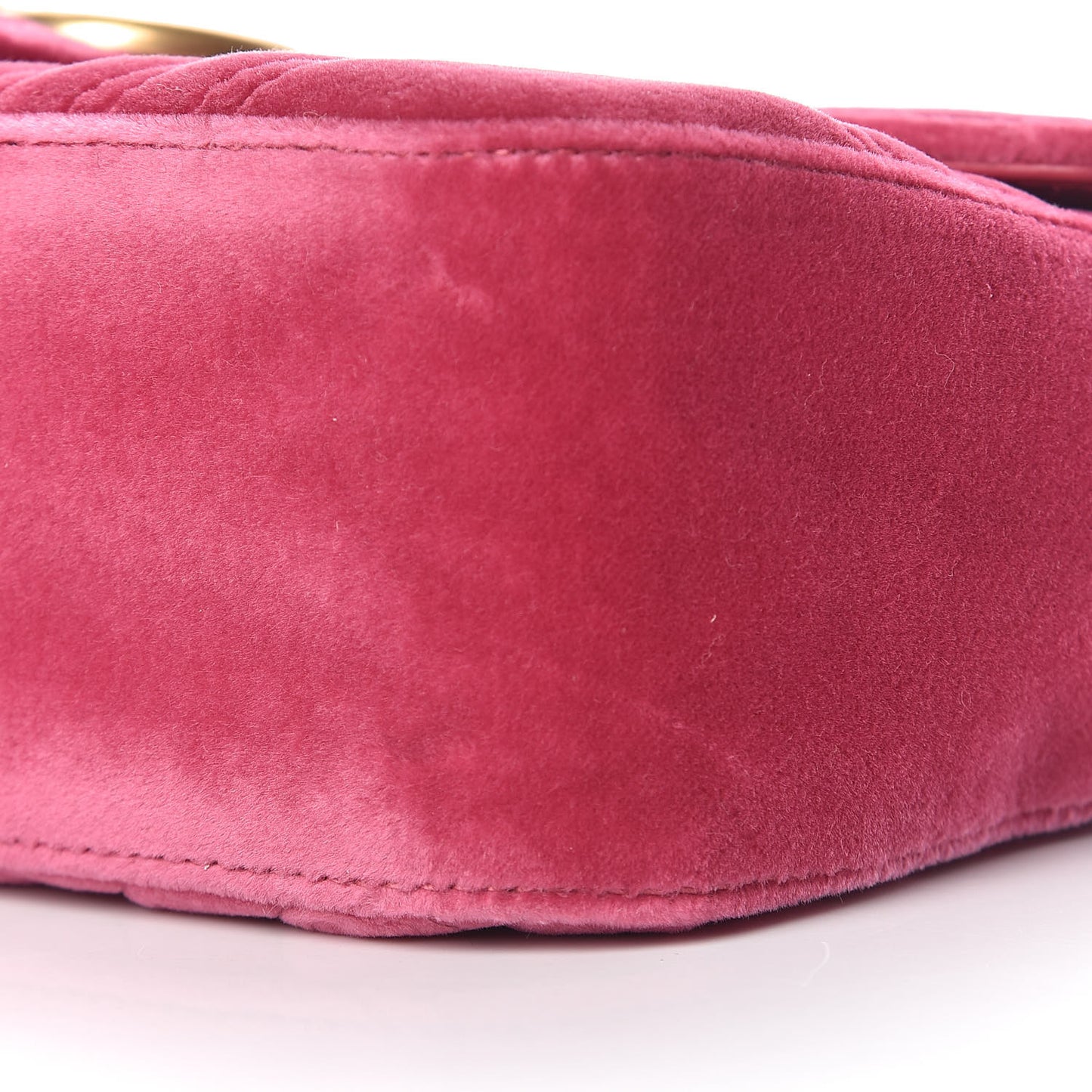 Velvet Matelasse Small GG Marmont Shoulder Bag Light Raspberry Rose