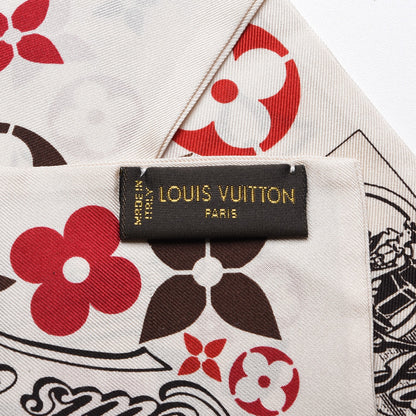 Louis Vuitton Silk Traveling Requisites Bandeau 6 of 6