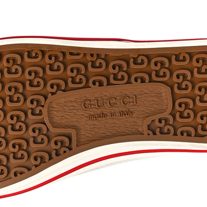 Gucci Monogram Jumbo GG Web Womens 1977 Tennis Velcro Strap Sneakers 35 Camel Ebony Mystic White 6 of 7