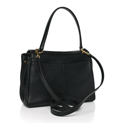 Balenciaga Natural Smooth Calfskin Medium Rodeo Top Handle Handbag Black 3 of 8