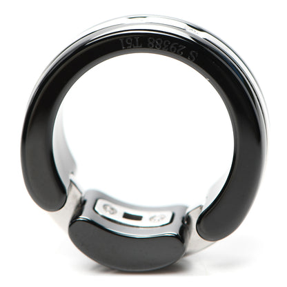 Chanel 18K White Gold Black Ceramic Medium Ultra Ring 51 5.75 4 of 5