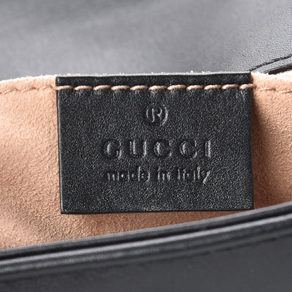 Gucci Calfskin Matelasse Mini GG Marmont Shoulder Bag Black 6 of 11