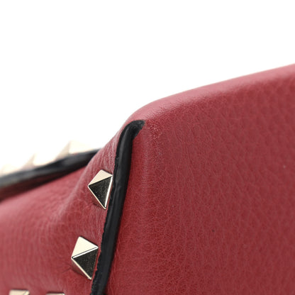 Valentino Garavani Pebbled Calfskin Mini Rockstud Crossbody Bag Rosso Valentino 9 of 14