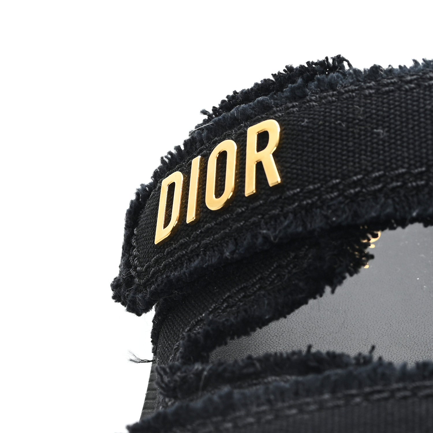Christian Dior Woven Raffia Jute Dioract 10mm Sandals 38.5 Black 10 of 10