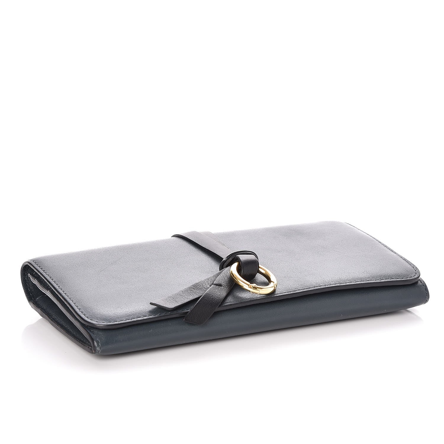 Chloe Calfskin Alphabet Long Wallet Silver Blue 4 of 7