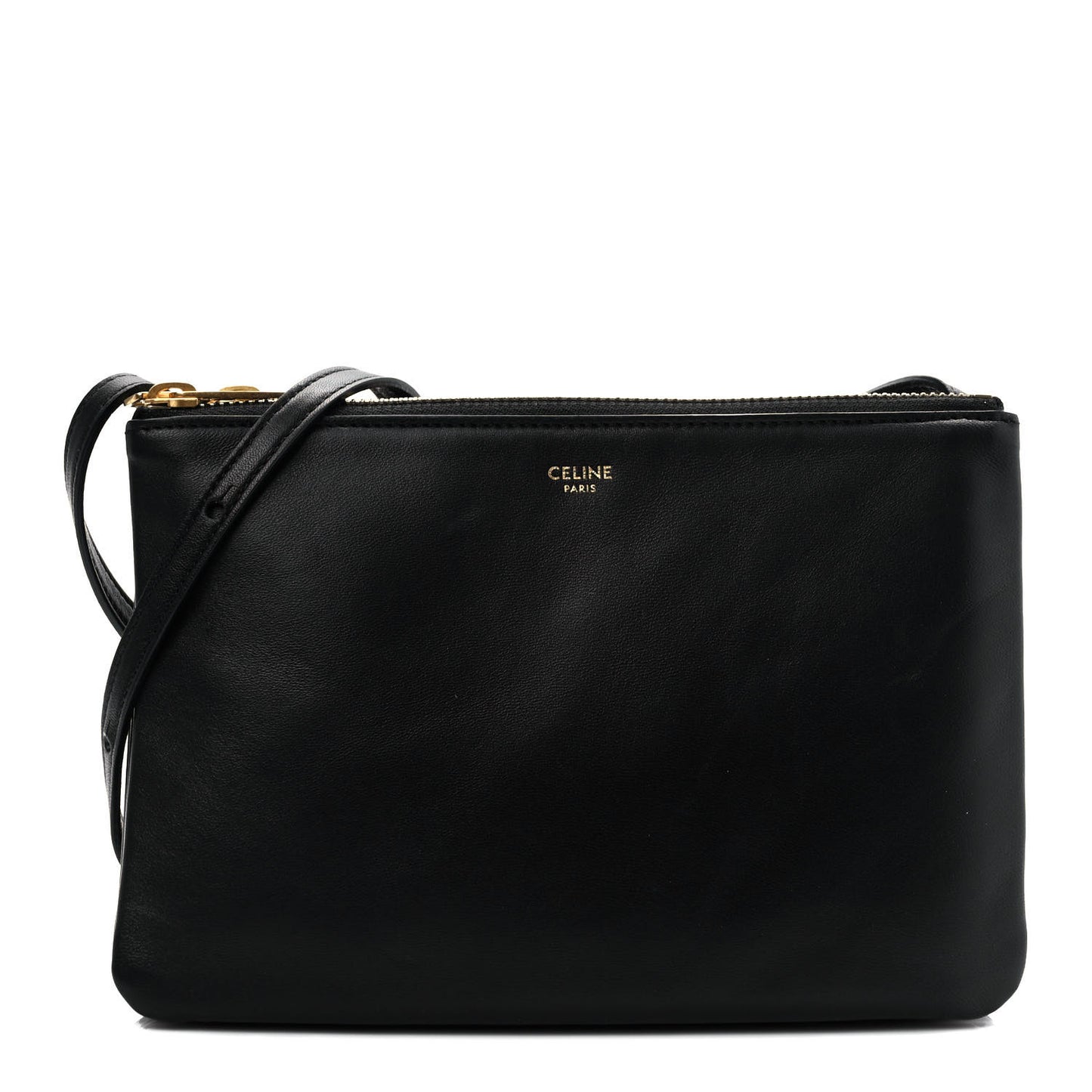 Lambskin Small Trio Crossbody Bag Black