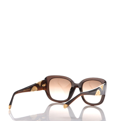 Louis Vuitton Iris PM Sunglasses Z0681W Brown Speckling 4 of 7
