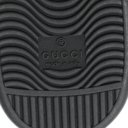 Gucci Calfskin Miro Soft Web Bee Embroidered Mens Ace High Top Sneakers 8.5 Black 6 of 11