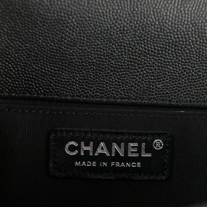 Chanel Caviar Quilted Medium Boy Flap So Black 8 of 9