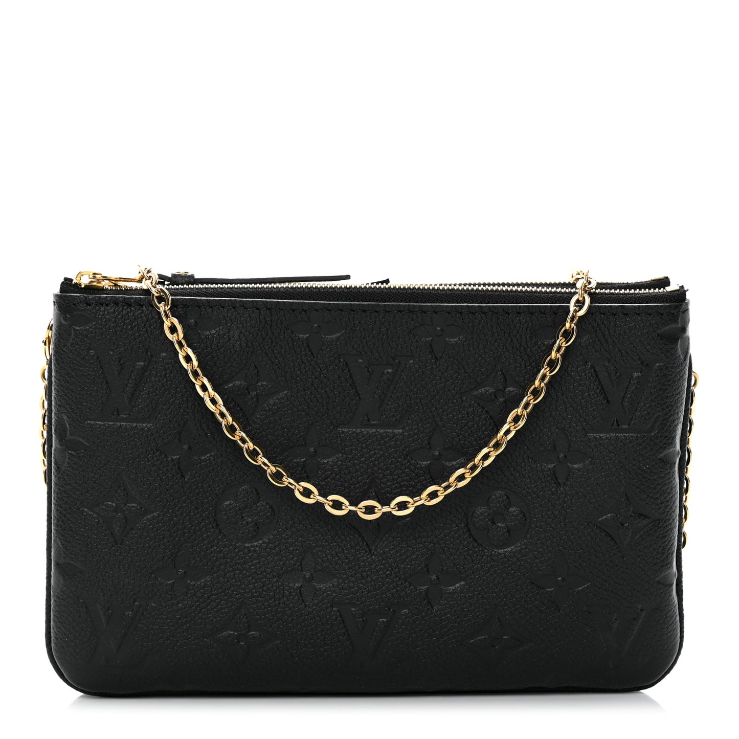 Empreinte Double Zip Pochette Black