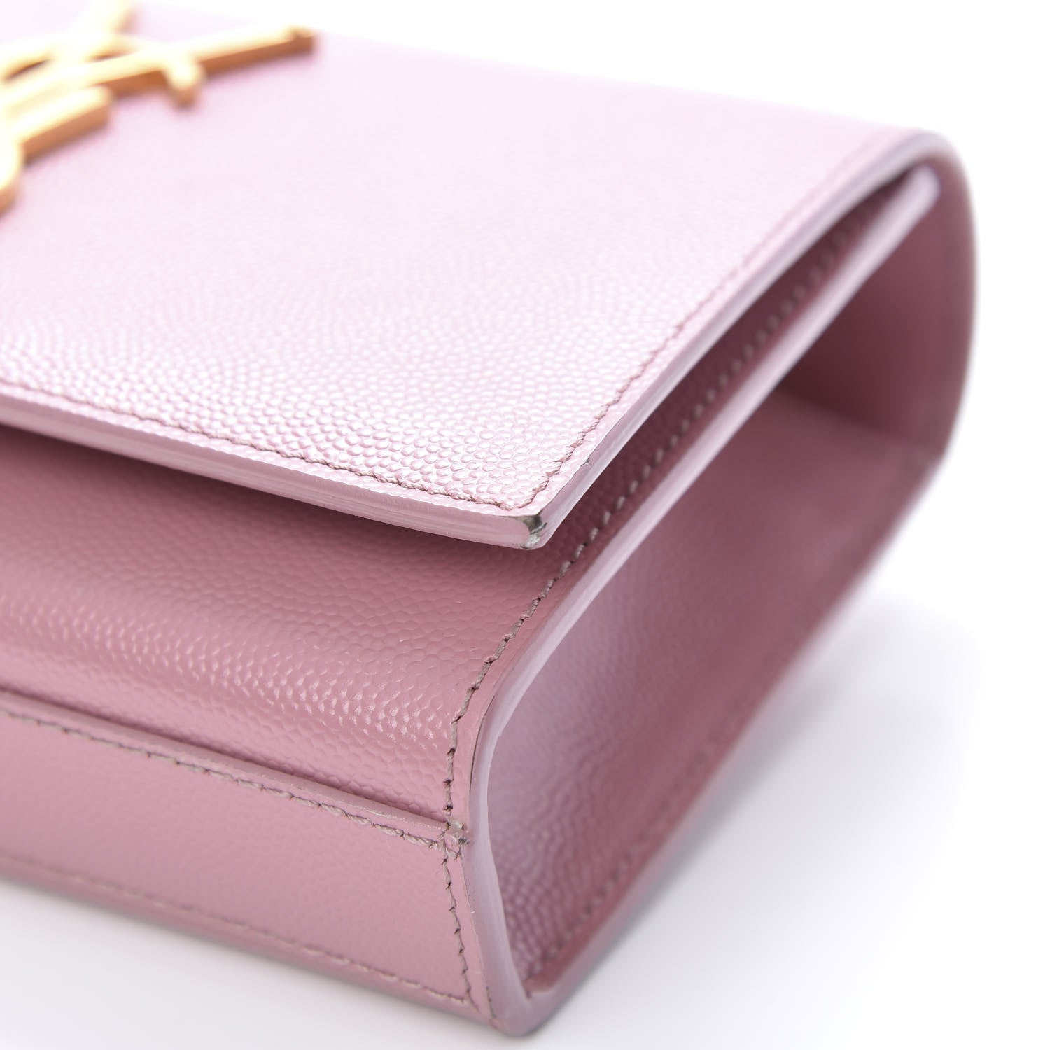 Saint Laurent Grain De Poudre Small Classic Monogram Kate Satchel Old Rose 11 of 14