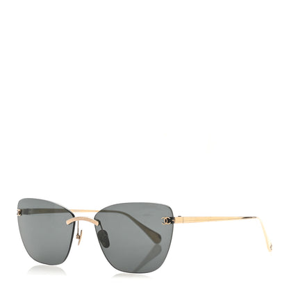Chanel Titanium Cat Eye CC Sunglasses 4286-T Gris Clair 1 of 8