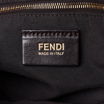 Fendi Pequin Vitello Large Hobo Tobacco Foresta 6 of 11