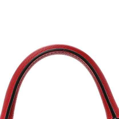 MCM Grained Calfskin Large Milla Convertible Backpack Red 18 of 18