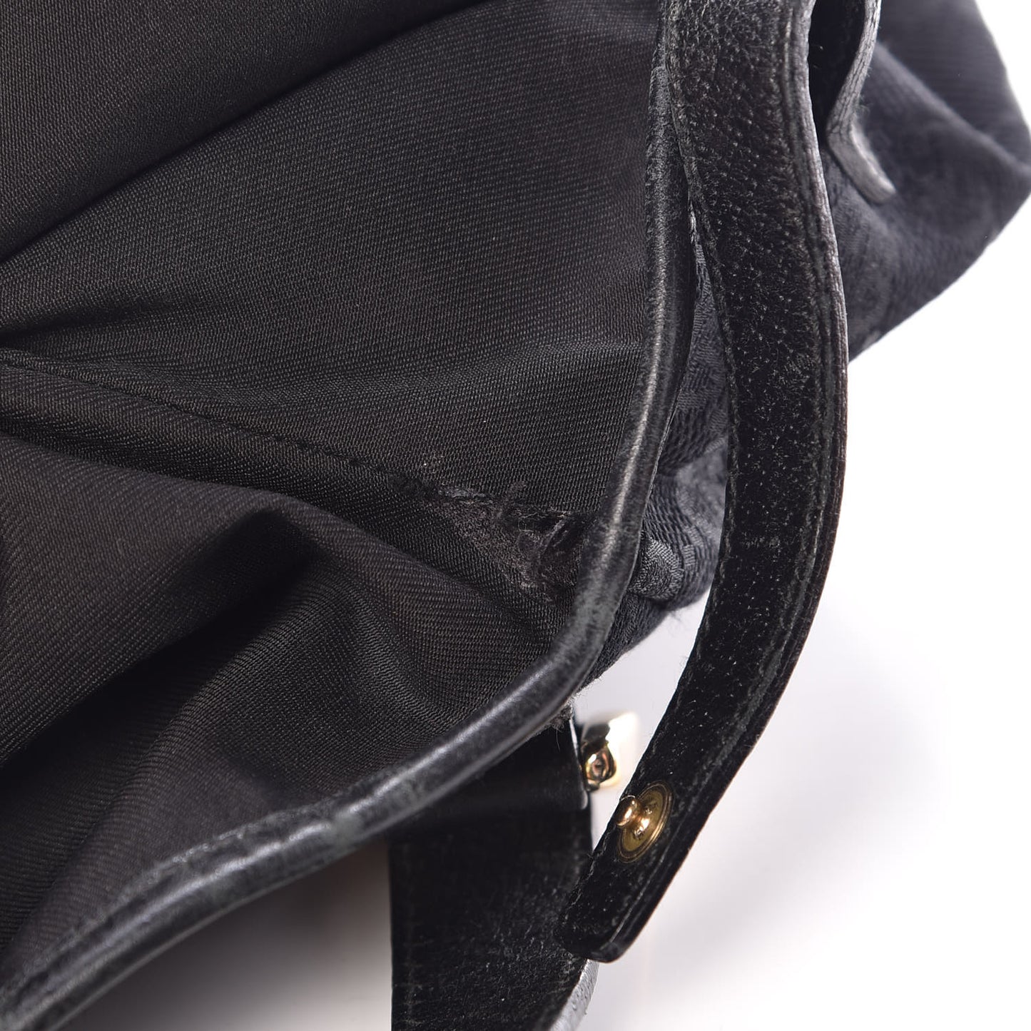 Monogram Medium Abbey Shoulder Bag Black