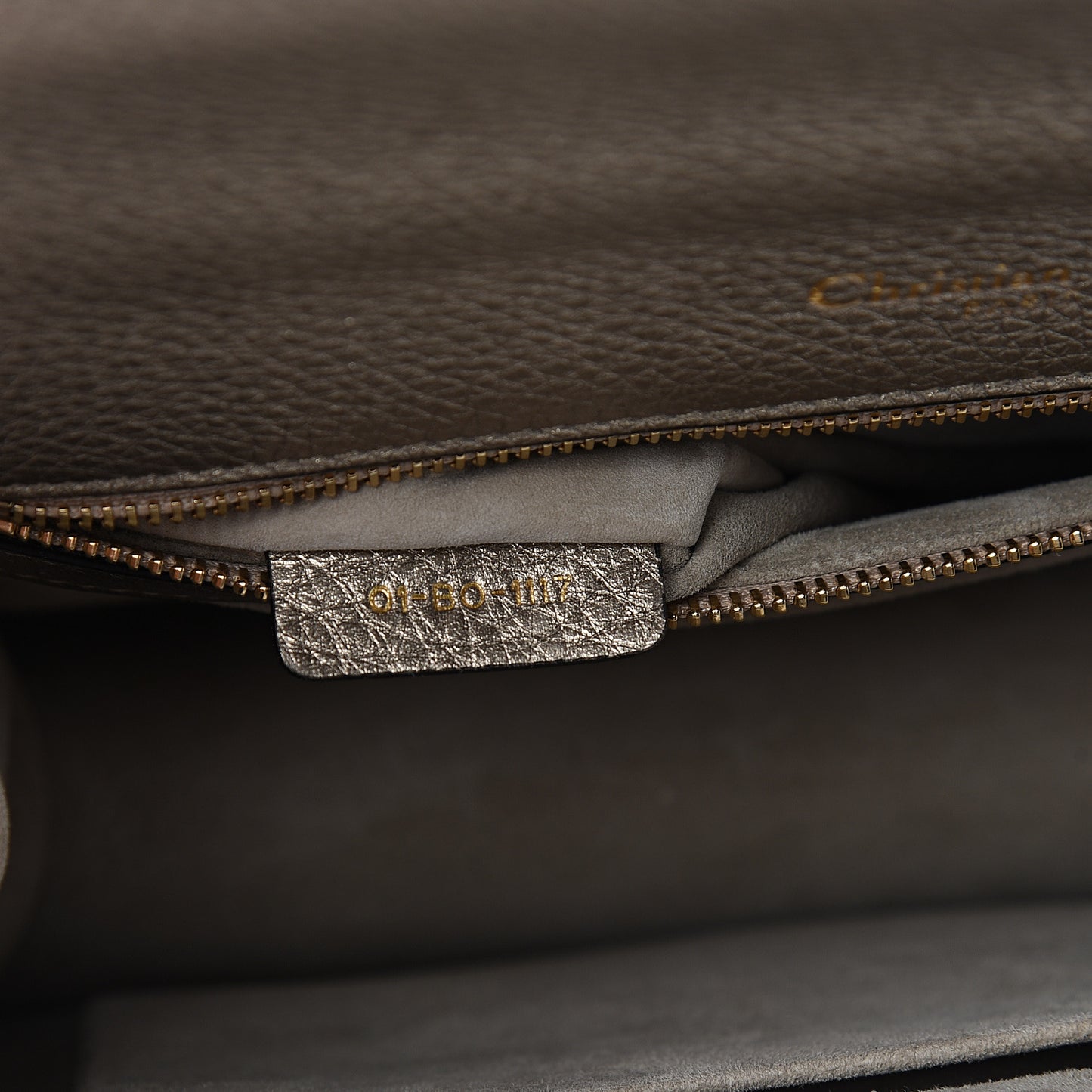 Metallic Grained Calfskin Medium Diorama Flap Bag Pale Gold