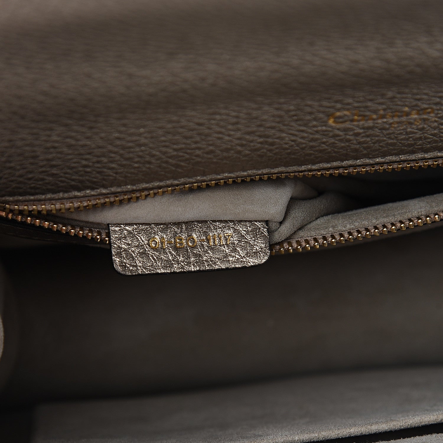 Christian Dior Metallic Grained Calfskin Medium Diorama Flap Bag Pale Gold 7 of 11