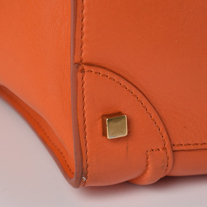 Celine Smooth Calfskin Mini Luggage Bright Orange 19 of 24