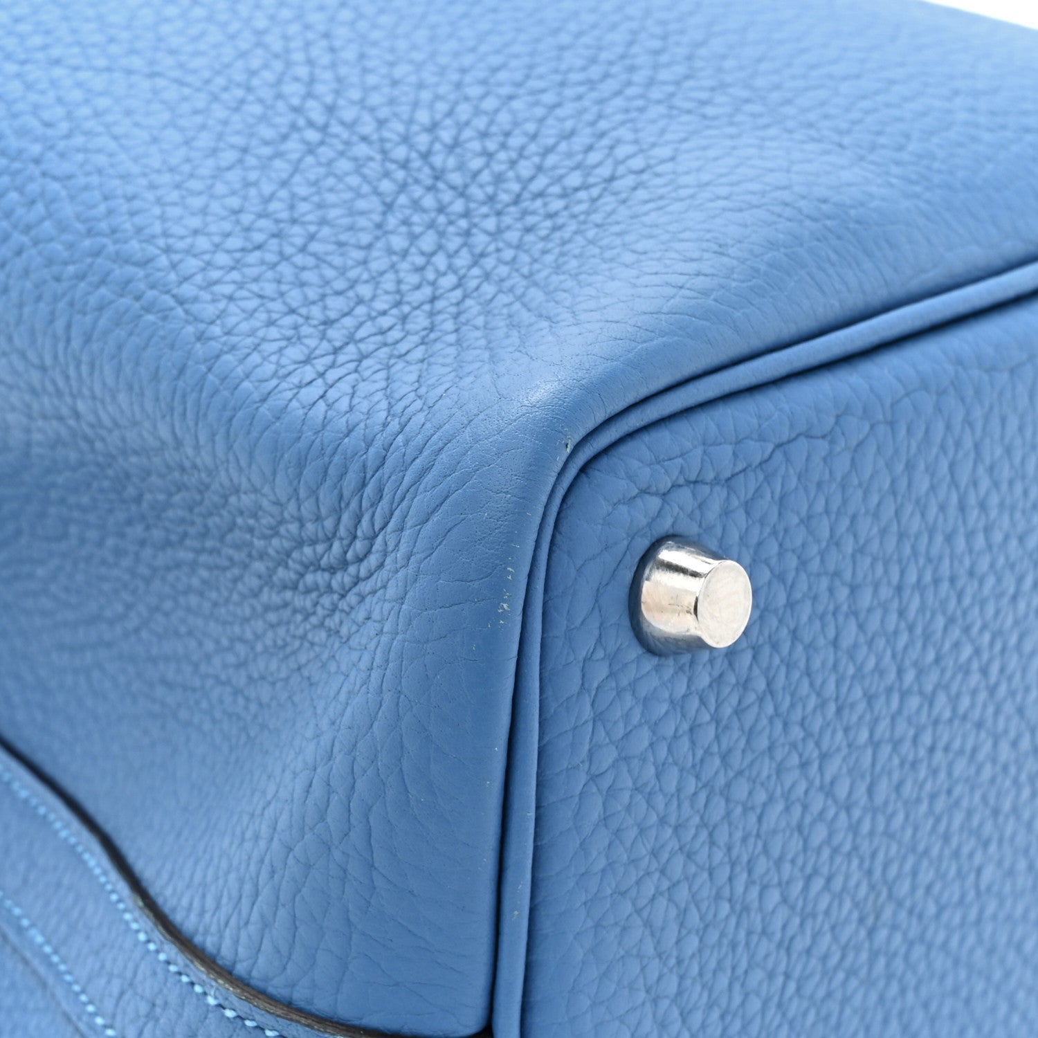 Hermes Taurillon Clemence Picotin Lock 18 PM Bleu Frida 11 of 12