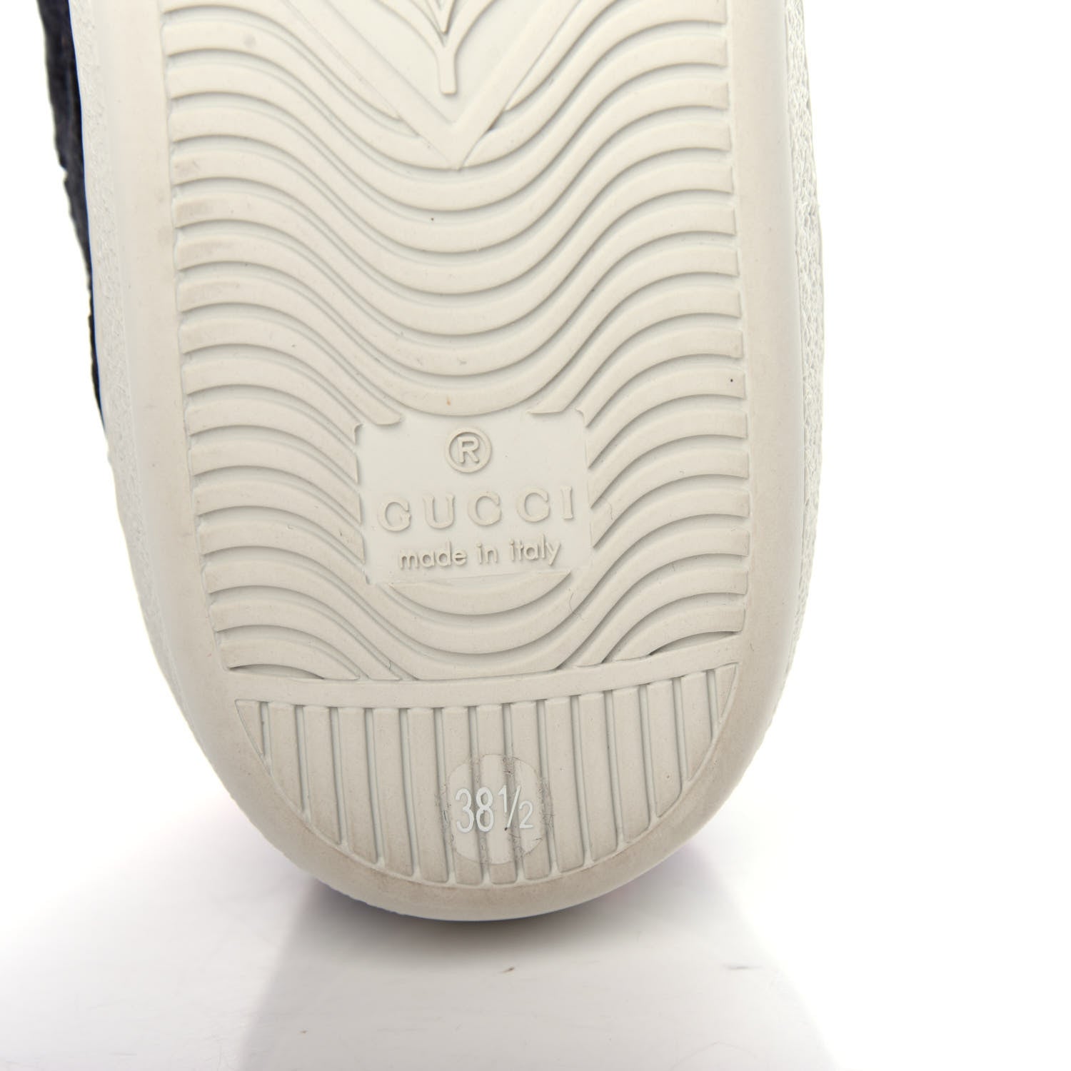 Gucci Lace Crystal Sylvie Web Flower Leaf Womens Ace Sneakers 38.5 Black Tan Beige 9 of 11
