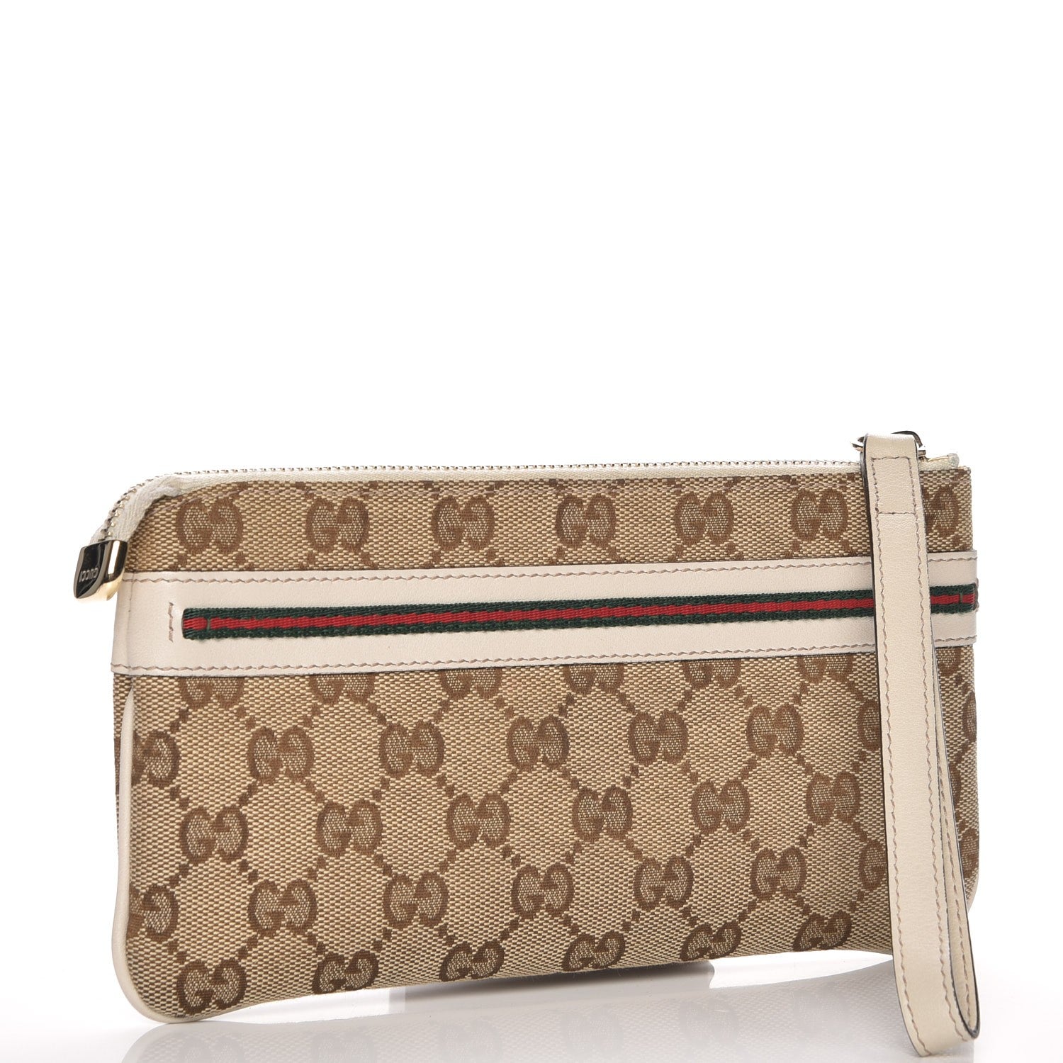 Gucci Monogram Mayfair Wristlet Off White 3 of 7