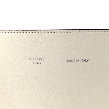 Celine Shiny Smooth Calfskin Twisted Cabas Ivory Black 6 of 11