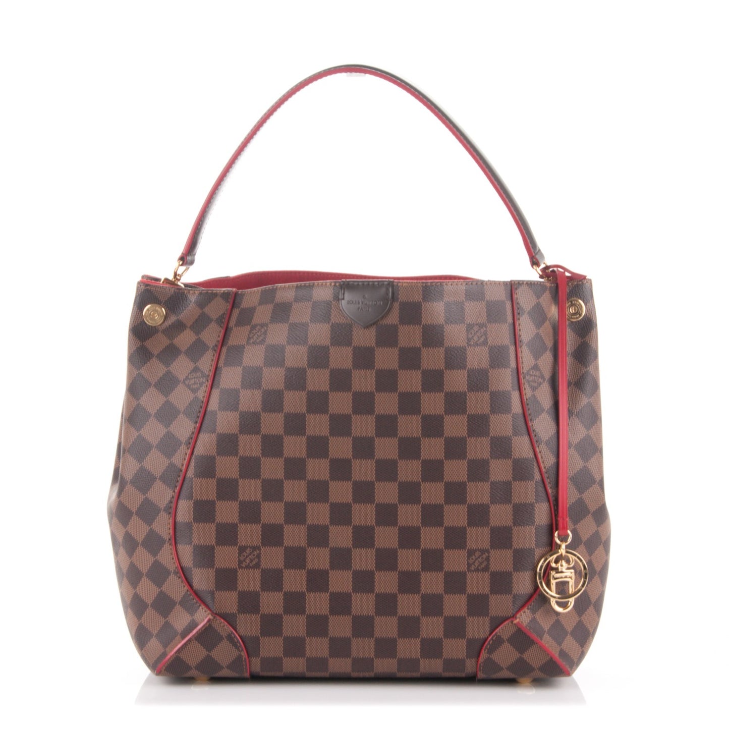 Damier Ebene Caissa Hobo Cherry
