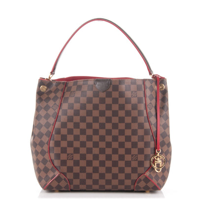 Louis Vuitton Damier Ebene Caissa Hobo Cherry 1 of 7