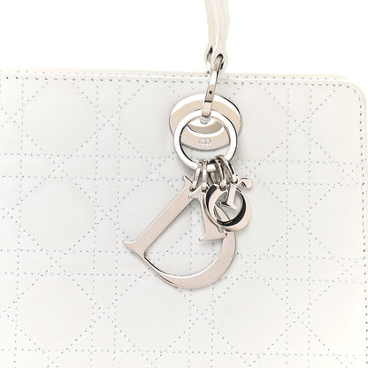 Christian Dior Lambskin Cannage Soft Lady Dior East West White 7 of 12