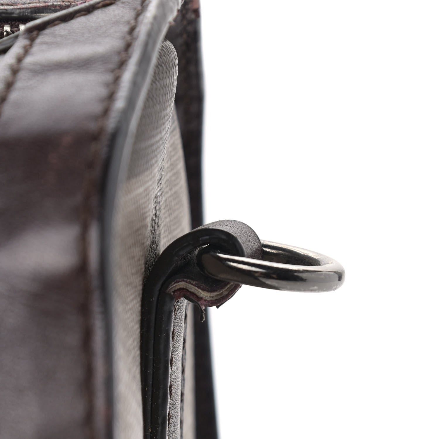 Burberry Smoked Check Medium Alchester Bowling Bag Plum 14 of 21