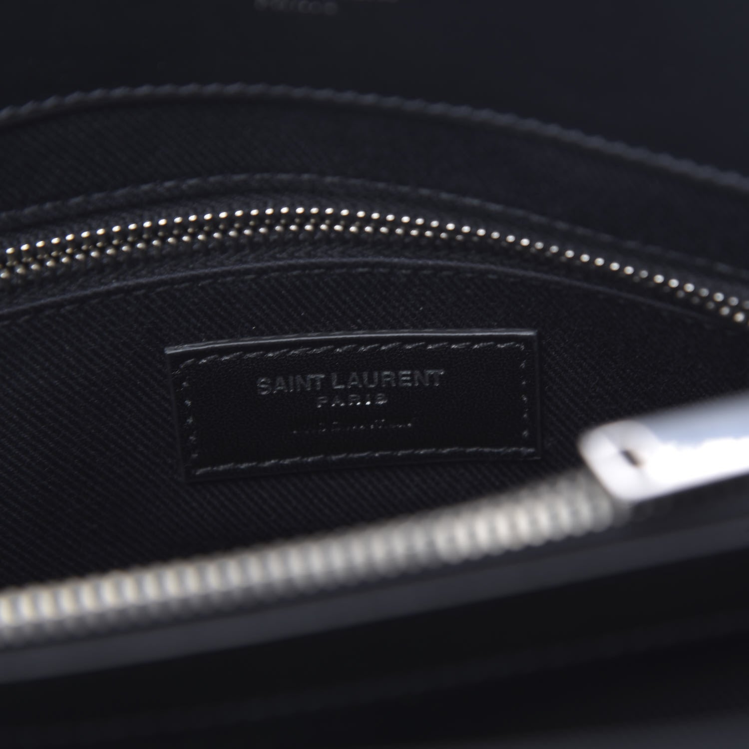 Saint Laurent Shearling Monogram Medium Loulou Shoulder Bag Black 5 of 9