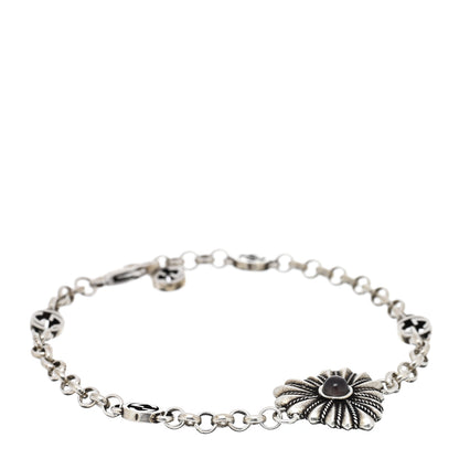 Gucci Sterling Silver Black Mother of Pearl Heart Bracelet 1 of 3