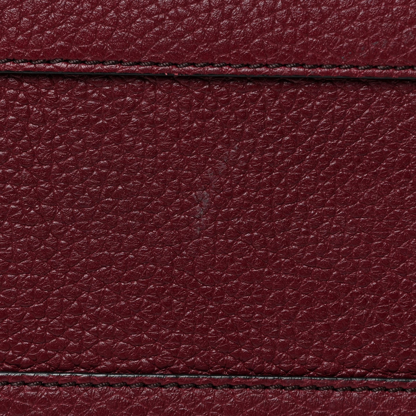 Grainy Calfskin Studded Fringe Baby Banner Tote Damson Magenta