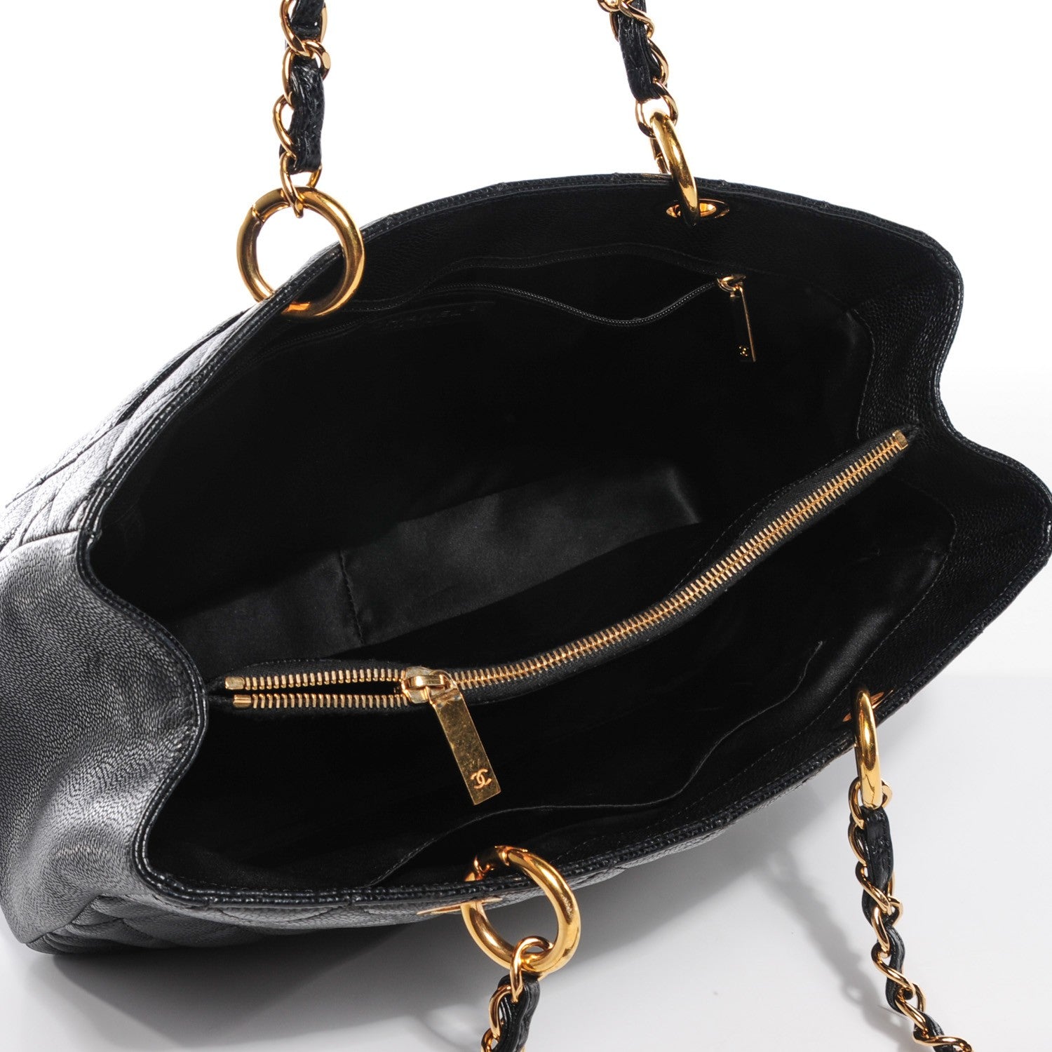 Chanel Caviar Quilted Grand Shopping Tote GST Black 5 of 7