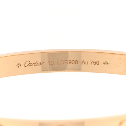 Cartier 18K Yellow Gold LOVE Bracelet 19 3 of 8