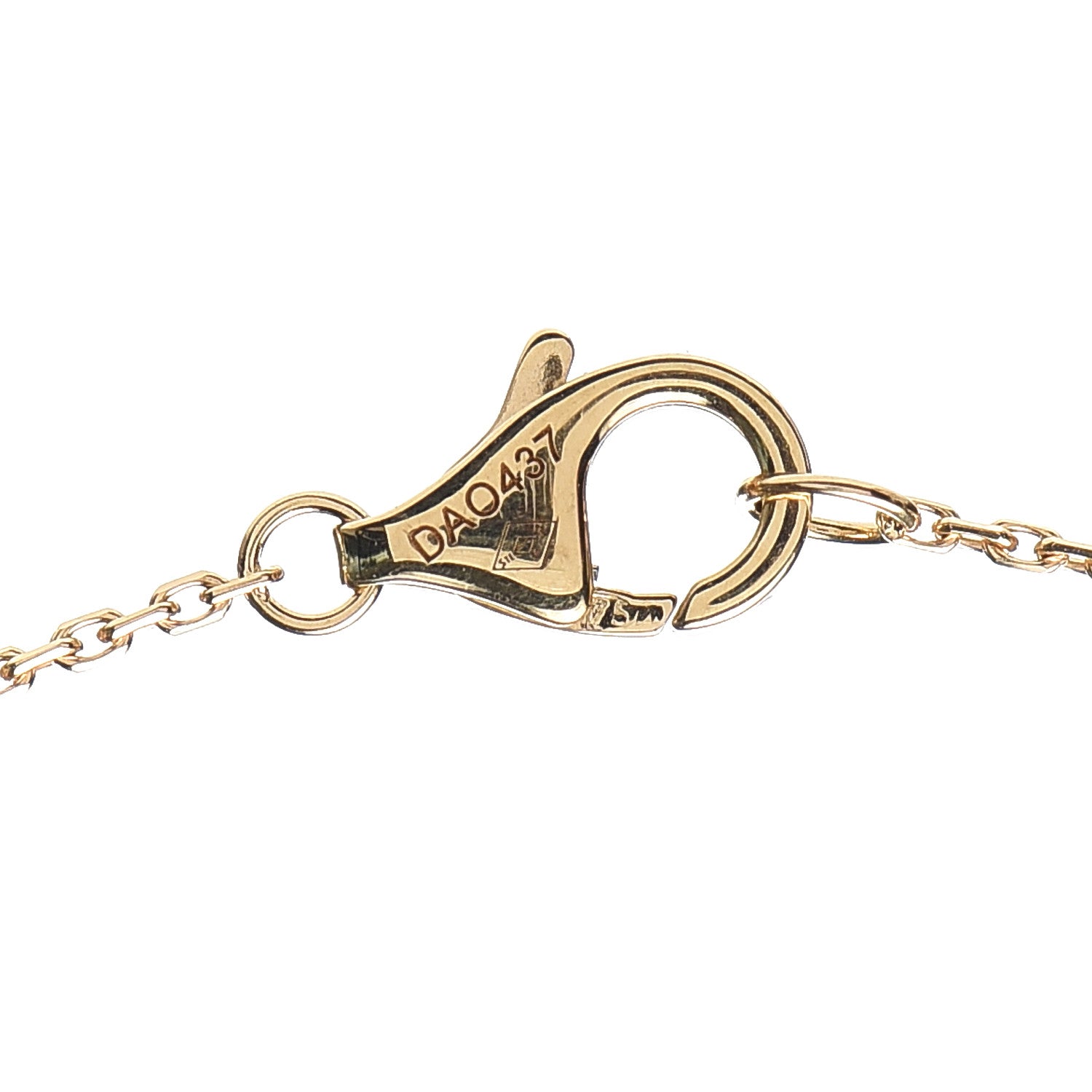 Cartier 18K Yellow Gold Diamond Mother of Pearl XS Amulette de Cartier Pendant Necklace 4 of 6
