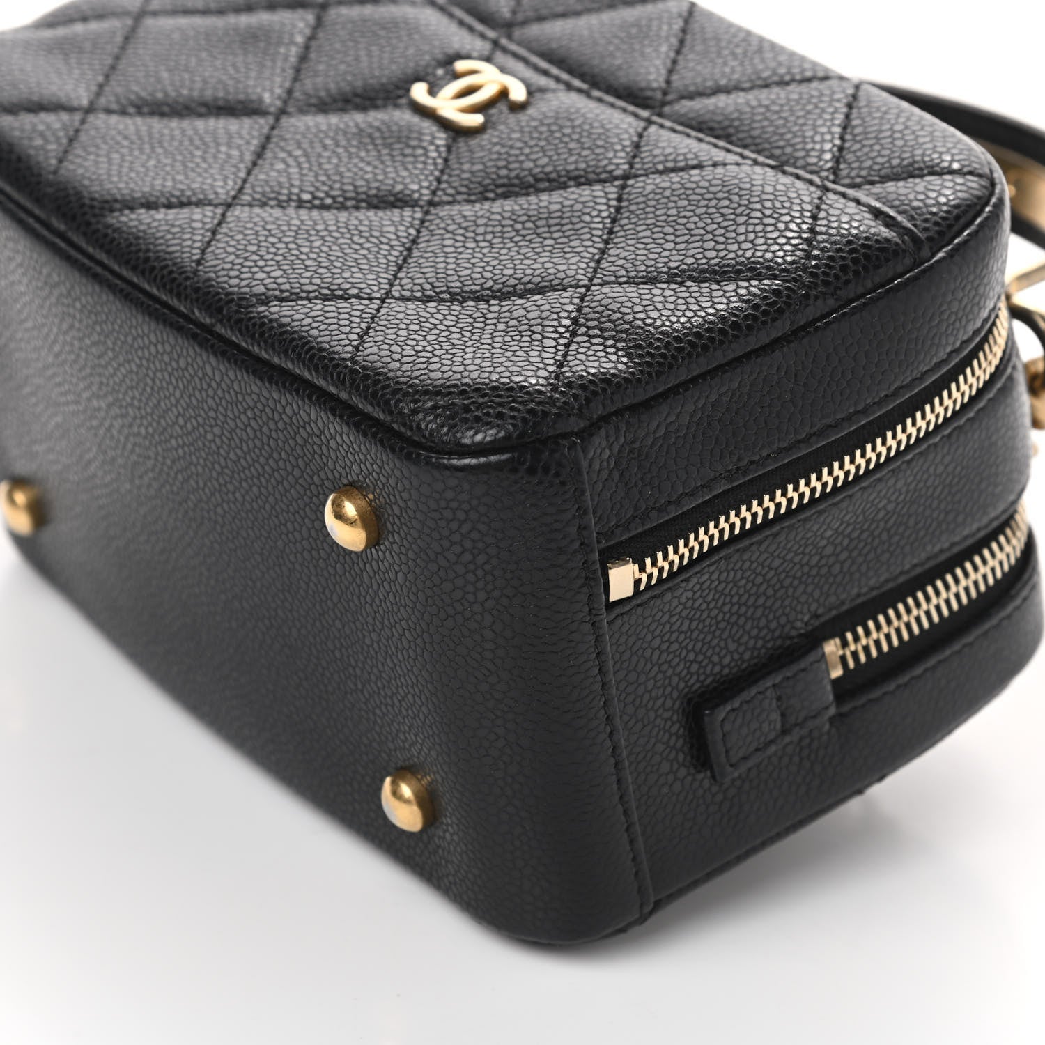 Chanel Caviar Quilted Mini Carry Around Bowling Bag Black 12 of 12