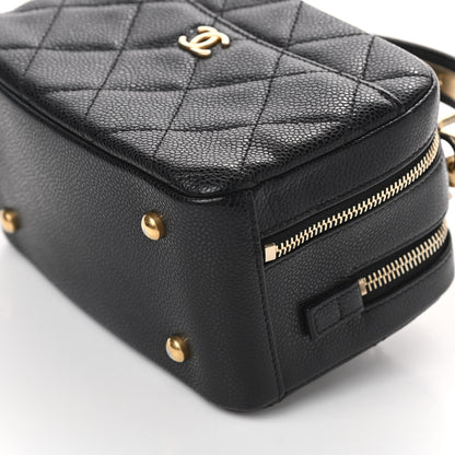 Chanel Caviar Quilted Mini Carry Around Bowling Bag Black 12 of 12