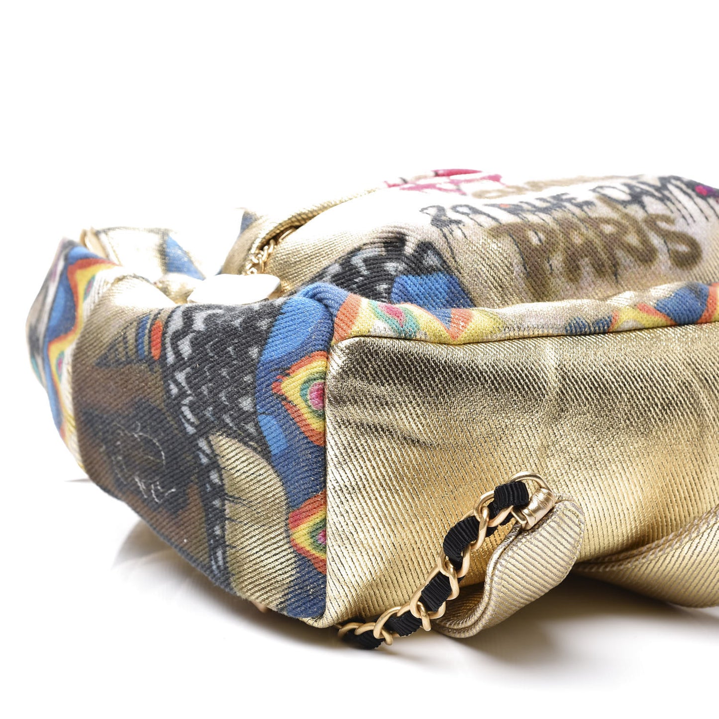 Graffiti Printed Canvas Street Spirit Backpack Multicolor