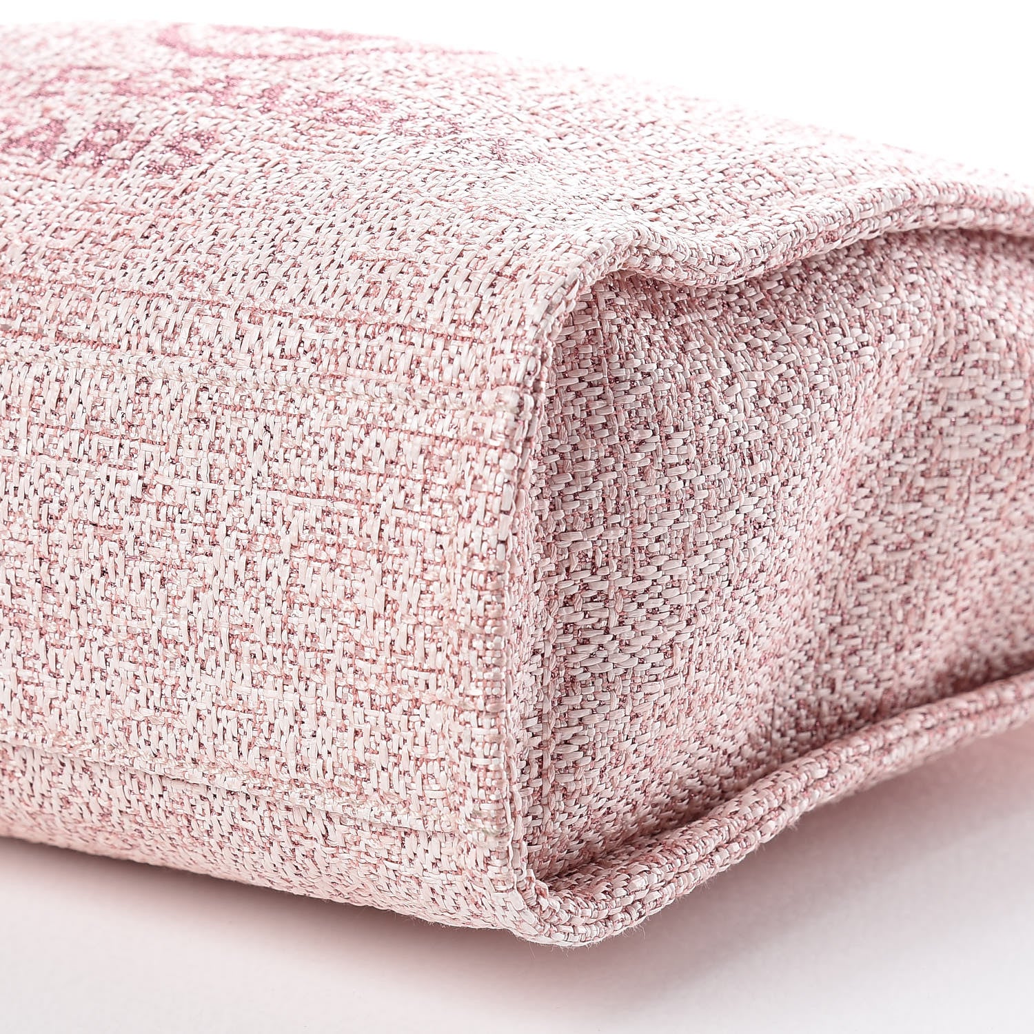 Chanel Woven Straw Raffia Mini Deauville Tote Pink 6 of 9