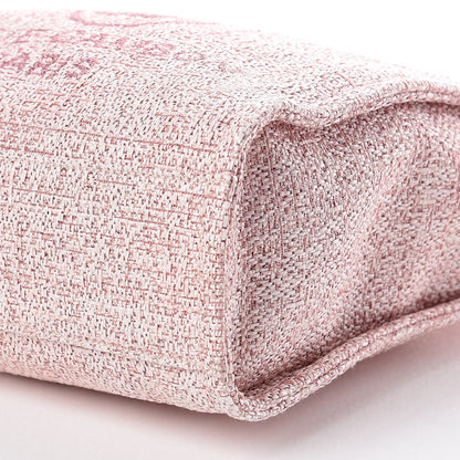 Chanel Woven Straw Raffia Mini Deauville Tote Pink 6 of 9